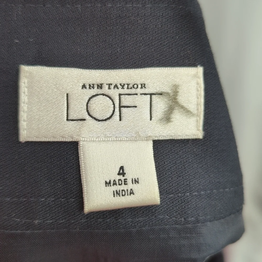 LOFT Aline Embroidered Skirt